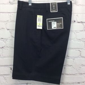 Alfani Walk Short Men's Size 30 Athleisure Sports Navy Flat Front No Iron Travel